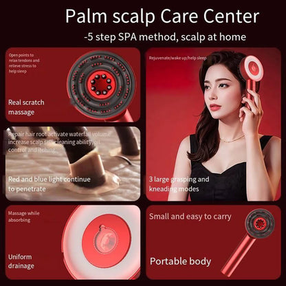 Scalp3 Scalp Massaging Brush Shiatsu Hair Scalp Massager with IPX7 Waterproof Cordless Electric Massager for Scalp & Hair